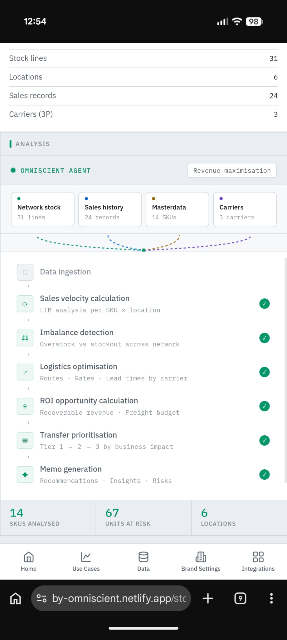 OMNIA App Screenshot
